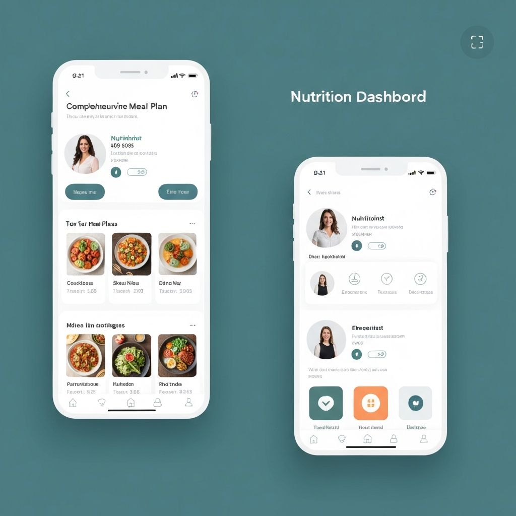 NutriFit mobile app interface
